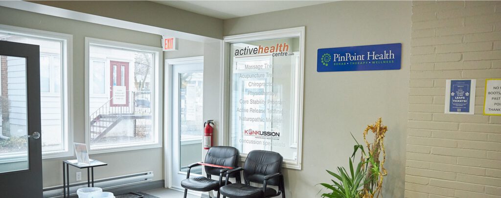 PinPoint Health Mississauga Clinic — physiotherapy, chiropractic and massage therapy inside Aafiyat Medical Centre at 3465 Platinum Dr