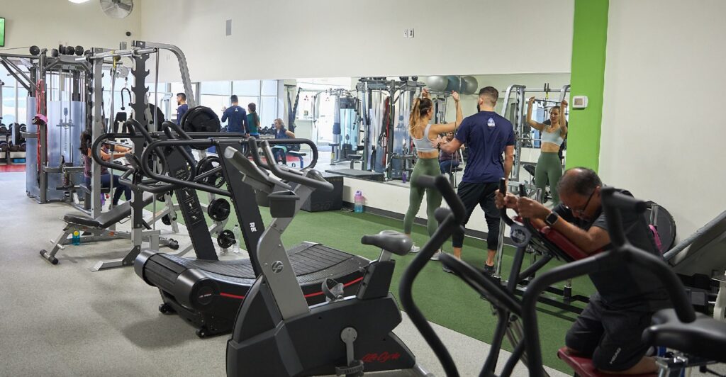 Inside PinPoint Health Woodbridge Performance & Wellness Centre — physiotherapy and rehab clinic at Rutherford Shopping Centre